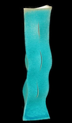 Ikebana vase stoneware - Ole Krongaard